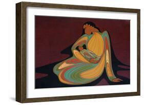 Mother & Child-Maxine Noel-Framed Art Print