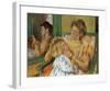 Mother Combing Her Child's Hair-Mary Cassatt-Framed Giclee Print