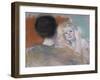 Mother Combing Sara's Hair, Circa 1901-Mary Cassatt-Framed Giclee Print