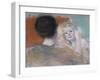 Mother Combing Sara's Hair, Circa 1901-Mary Cassatt-Framed Giclee Print