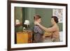 Mother Combing Son's Hair-William P. Gottlieb-Framed Photographic Print
