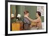Mother Combing Son's Hair-William P. Gottlieb-Framed Photographic Print
