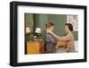 Mother Combing Son's Hair-William P. Gottlieb-Framed Photographic Print