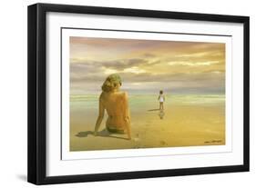 Mother & Daughter-Carlos Casamayor-Framed Giclee Print