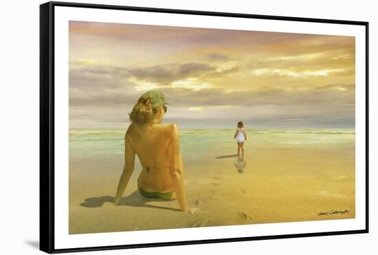 Mother & Daughter-Carlos Casamayor-Framed Stretched Canvas