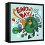 Mother Earth Day. Vector Illustration Flat-maraga-Framed Stretched Canvas