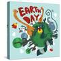 Mother Earth Day. Vector Illustration Flat-maraga-Stretched Canvas