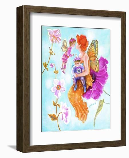 Mother Fairy's Kiss-Judy Mastrangelo-Framed Giclee Print