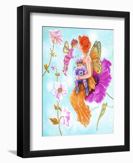 Mother Fairy's Kiss-Judy Mastrangelo-Framed Giclee Print