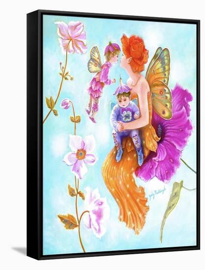 Mother Fairy's Kiss-Judy Mastrangelo-Framed Stretched Canvas