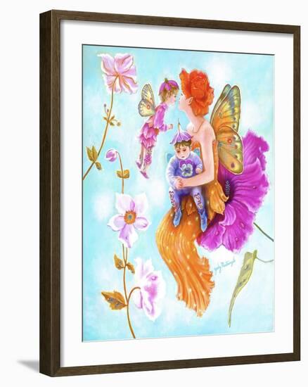 Mother Fairy's Kiss-Judy Mastrangelo-Framed Giclee Print