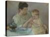 Mother Feeding Child, 1898-Mary Stevenson Cassatt-Stretched Canvas