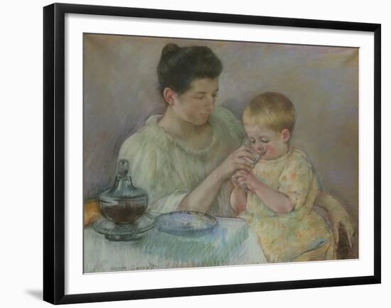 Mother Feeding Child, 1898-Mary Stevenson Cassatt-Framed Giclee Print