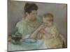 Mother Feeding Child, 1898-Mary Stevenson Cassatt-Mounted Giclee Print