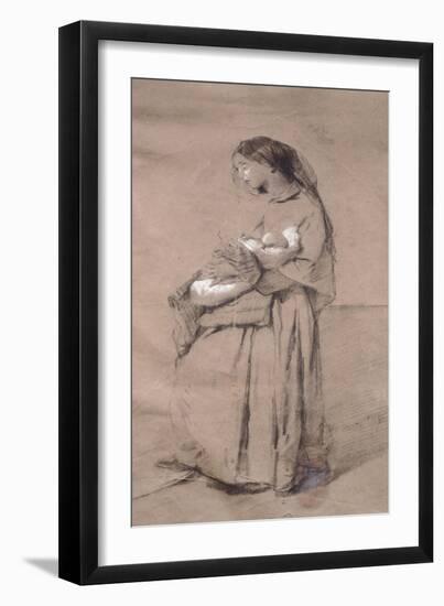 Mother Forsaken-Domenico Induno-Framed Giclee Print