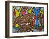 Mother Giraffe-Muktair Oladoja-Framed Giclee Print