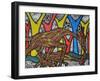 Mother Giraffe-Muktair Oladoja-Framed Giclee Print