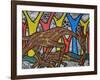 Mother Giraffe-Muktair Oladoja-Framed Giclee Print