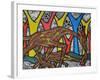 Mother Giraffe-Muktair Oladoja-Framed Giclee Print