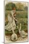 Mother, Girl, Swans-EK Johnson-Mounted Art Print