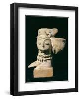 Mother Goddess Statue from Mohenjodaro, Indus Valley Civilisation, Karachi Museum, Pakistan-Robert Harding-Framed Photographic Print