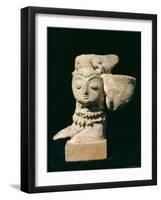 Mother Goddess Statue from Mohenjodaro, Indus Valley Civilisation, Karachi Museum, Pakistan-Robert Harding-Framed Photographic Print