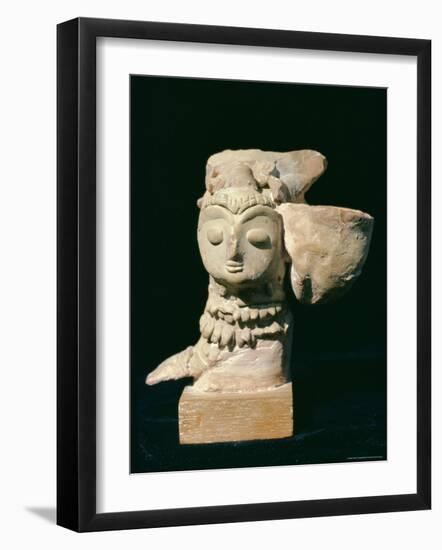 Mother Goddess Statue from Mohenjodaro, Indus Valley Civilisation, Karachi Museum, Pakistan-Robert Harding-Framed Photographic Print