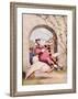Mother Goose, Bear on a Goose-null-Framed Giclee Print