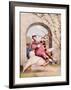Mother Goose, Bear on a Goose-null-Framed Giclee Print