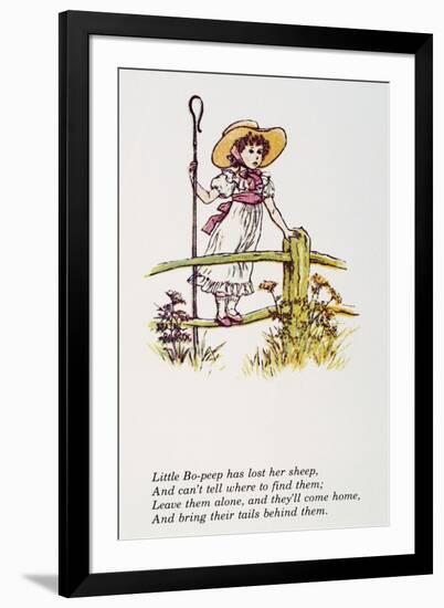 Mother Goose: Bo-Peep-Kate Greenaway-Framed Giclee Print