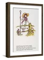 Mother Goose: Bo-Peep-Kate Greenaway-Framed Giclee Print