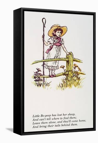 Mother Goose: Bo-Peep-Kate Greenaway-Framed Stretched Canvas