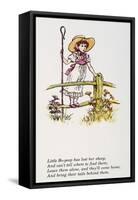 Mother Goose: Bo-Peep-Kate Greenaway-Framed Stretched Canvas