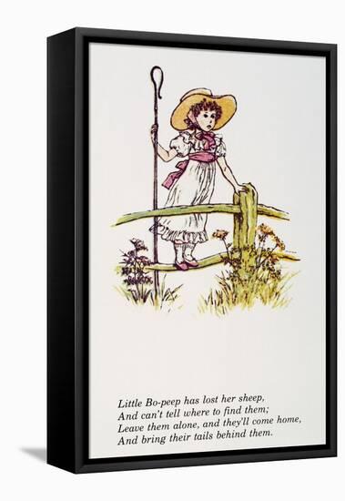 Mother Goose: Bo-Peep-Kate Greenaway-Framed Stretched Canvas