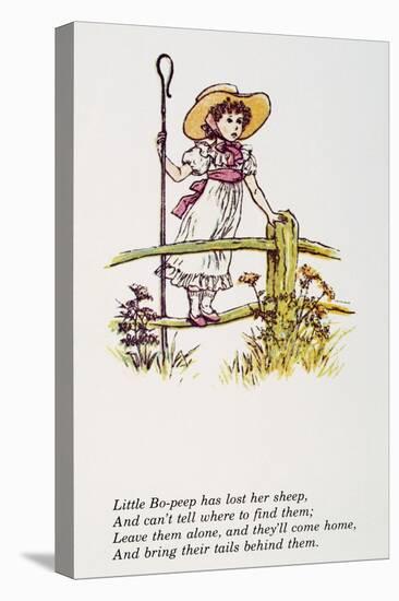 Mother Goose: Bo-Peep-Kate Greenaway-Stretched Canvas