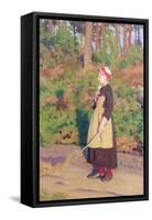 Mother Goose, C.1908-Thomas Cooper Gotch-Framed Stretched Canvas