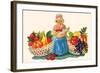 Mother Goose & Fruits-null-Framed Art Print