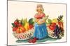 Mother Goose & Fruits-null-Mounted Art Print