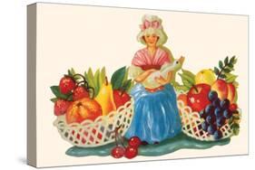 Mother Goose & Fruits-null-Stretched Canvas