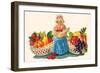 Mother Goose & Fruits-null-Framed Art Print