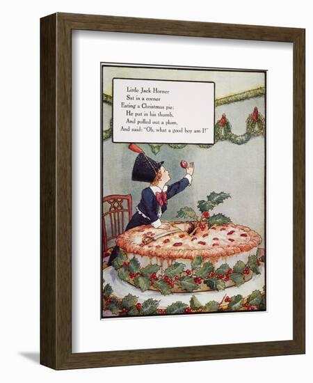 Mother Goose: Jack Horner-Frederick Richardson-Framed Premium Giclee Print