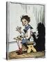 Mother Goose: Jack Horner-Arthur Rackham-Stretched Canvas