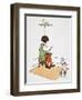 Mother Goose: Jack Horner-Blanche Fisher Wright-Framed Giclee Print