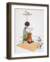 Mother Goose: Jack Horner-Blanche Fisher Wright-Framed Giclee Print