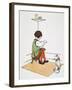 Mother Goose: Jack Horner-Blanche Fisher Wright-Framed Giclee Print