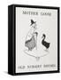 Mother Goose. Old Lady With Goose-Arthur Rackham-Framed Stretched Canvas