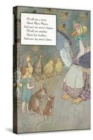 Mother Goose Rhyme, Animals-null-Stretched Canvas