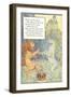 Mother Goose Rhyme, Lion and Unicorn-null-Framed Art Print