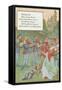 Mother Goose Rhyme, Old King Cole-null-Framed Stretched Canvas