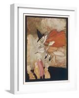 Mother Goose Rides Goose-Arthur Rackham-Framed Art Print